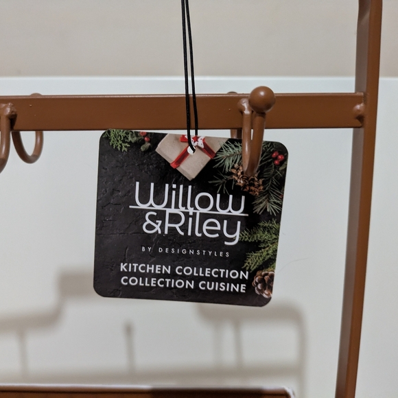 Willow & Riley Rustic Gingerbread Decor Kitchen Caddy Metal Organizer New! - Picture 4 of 12